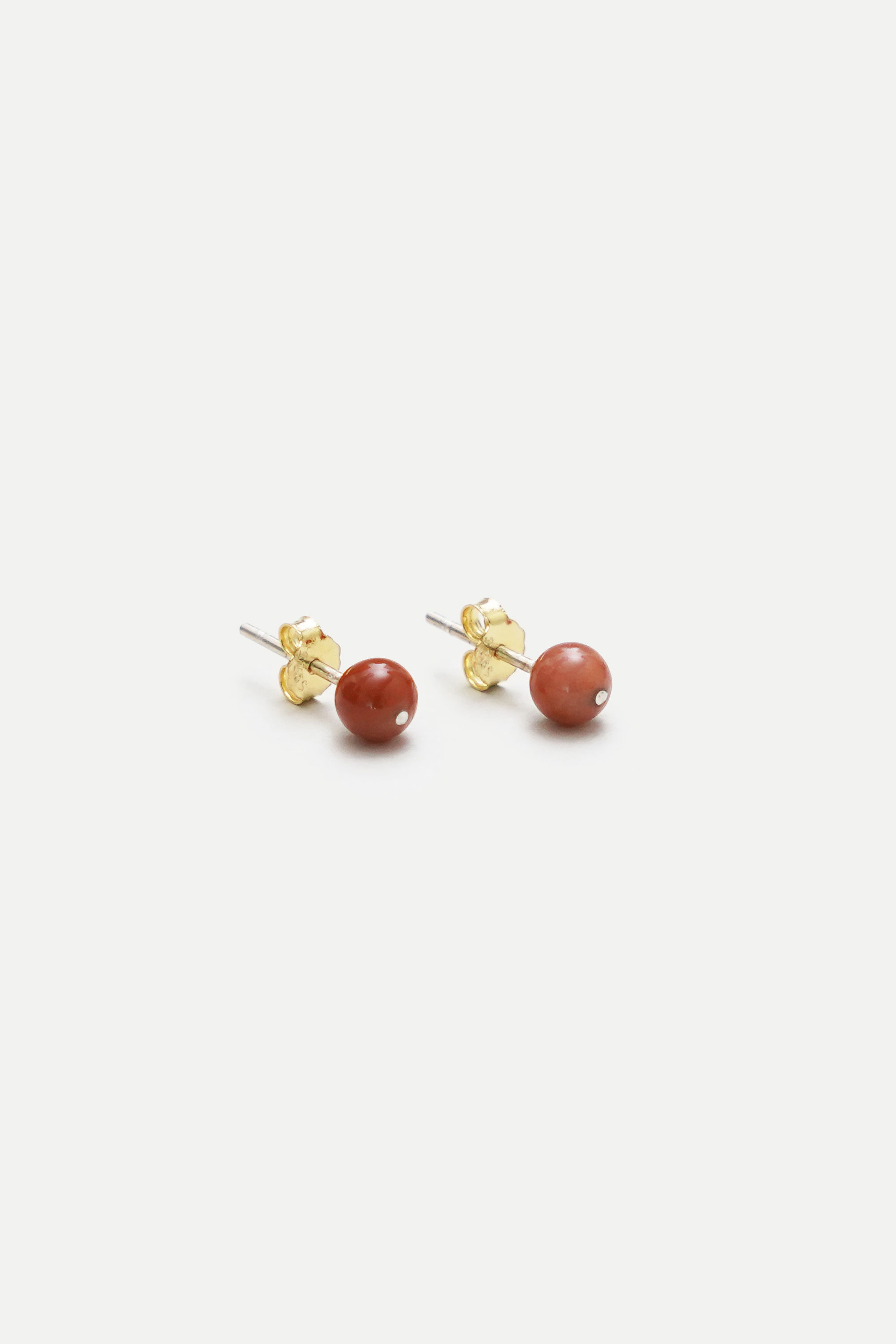 Petrified Wood Ear Studs
