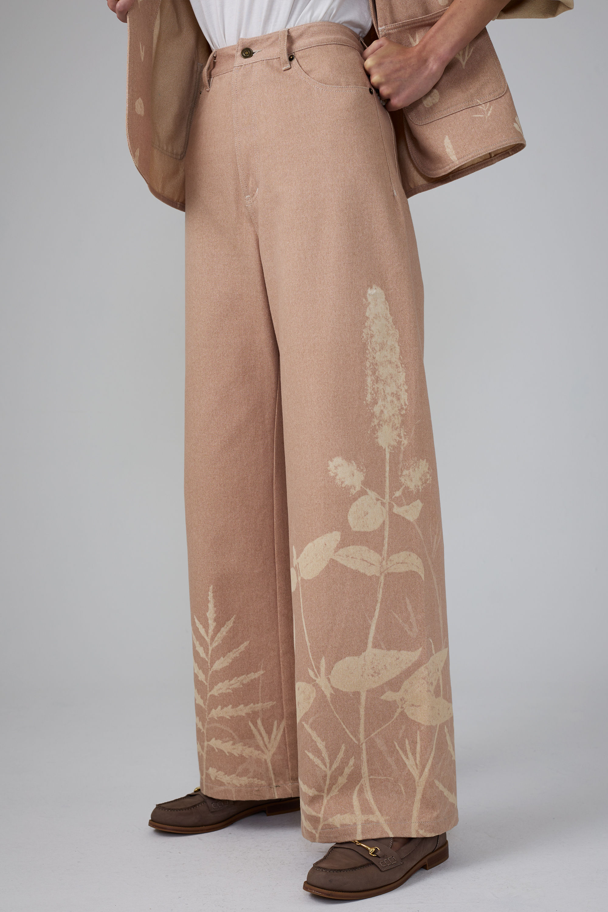 Botanic Print Denim Set