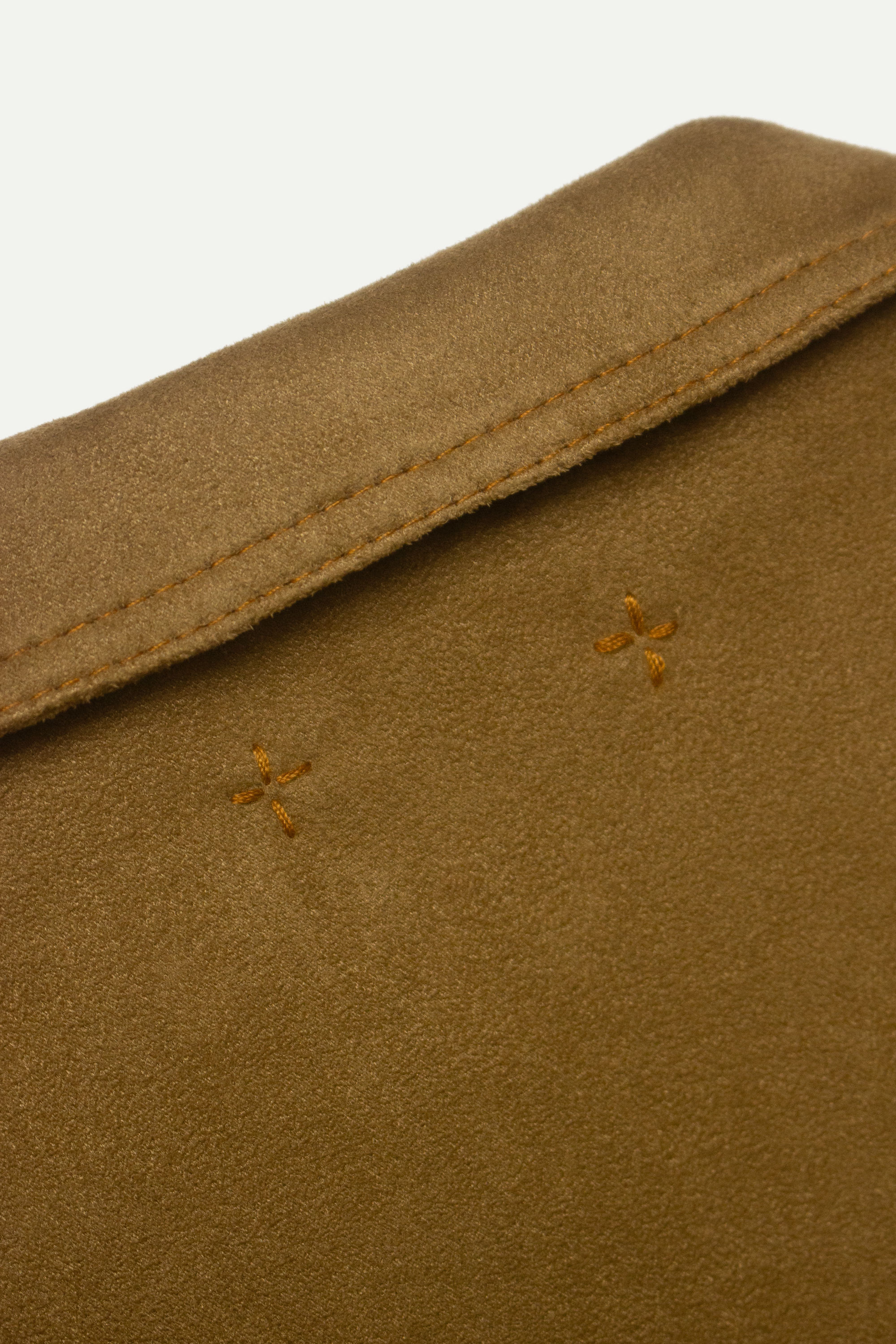 "edited" Curtain Upcycled Faux Suede Kimono