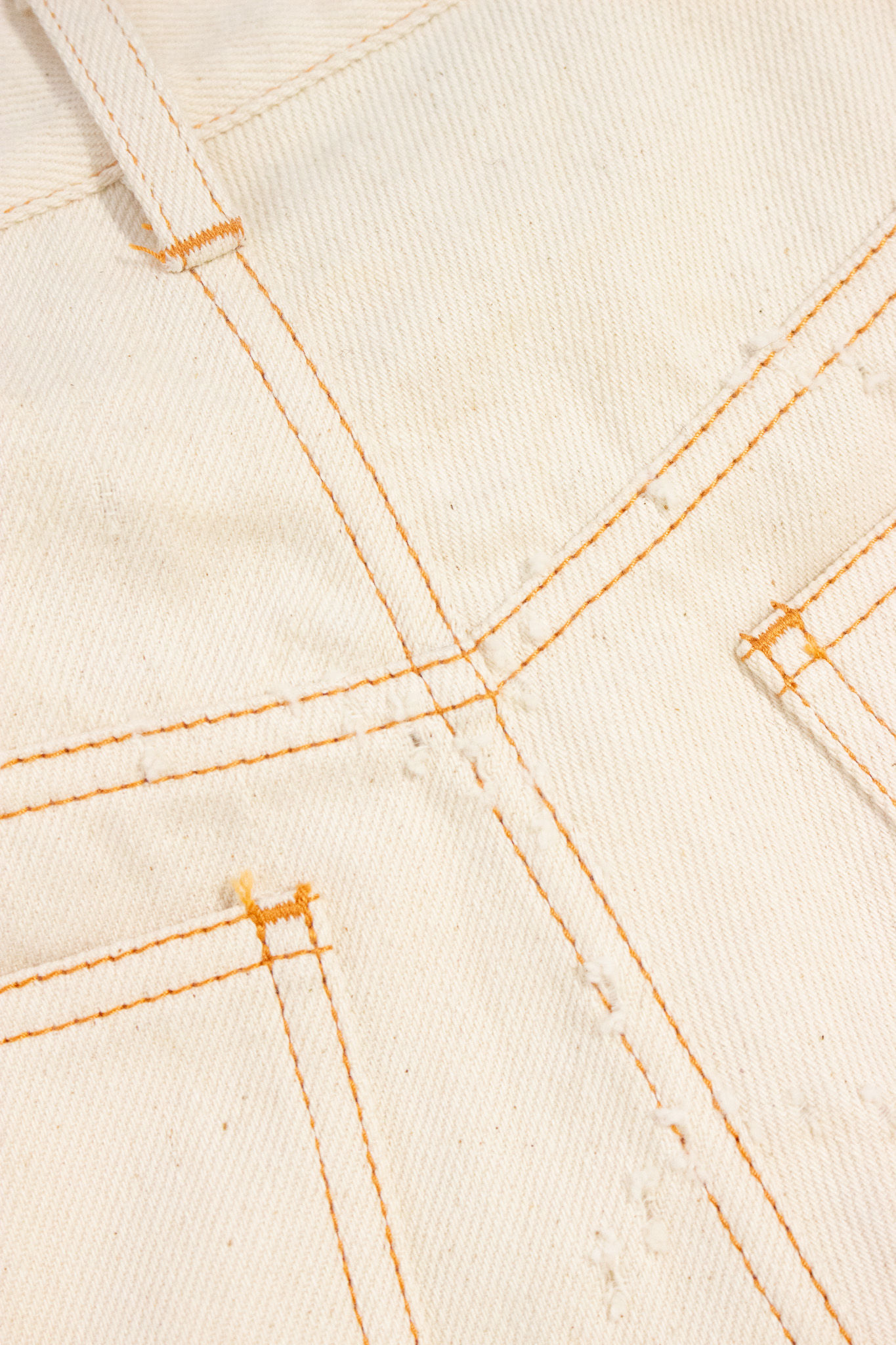 Art of Mending Texture Ecru Denim Set
