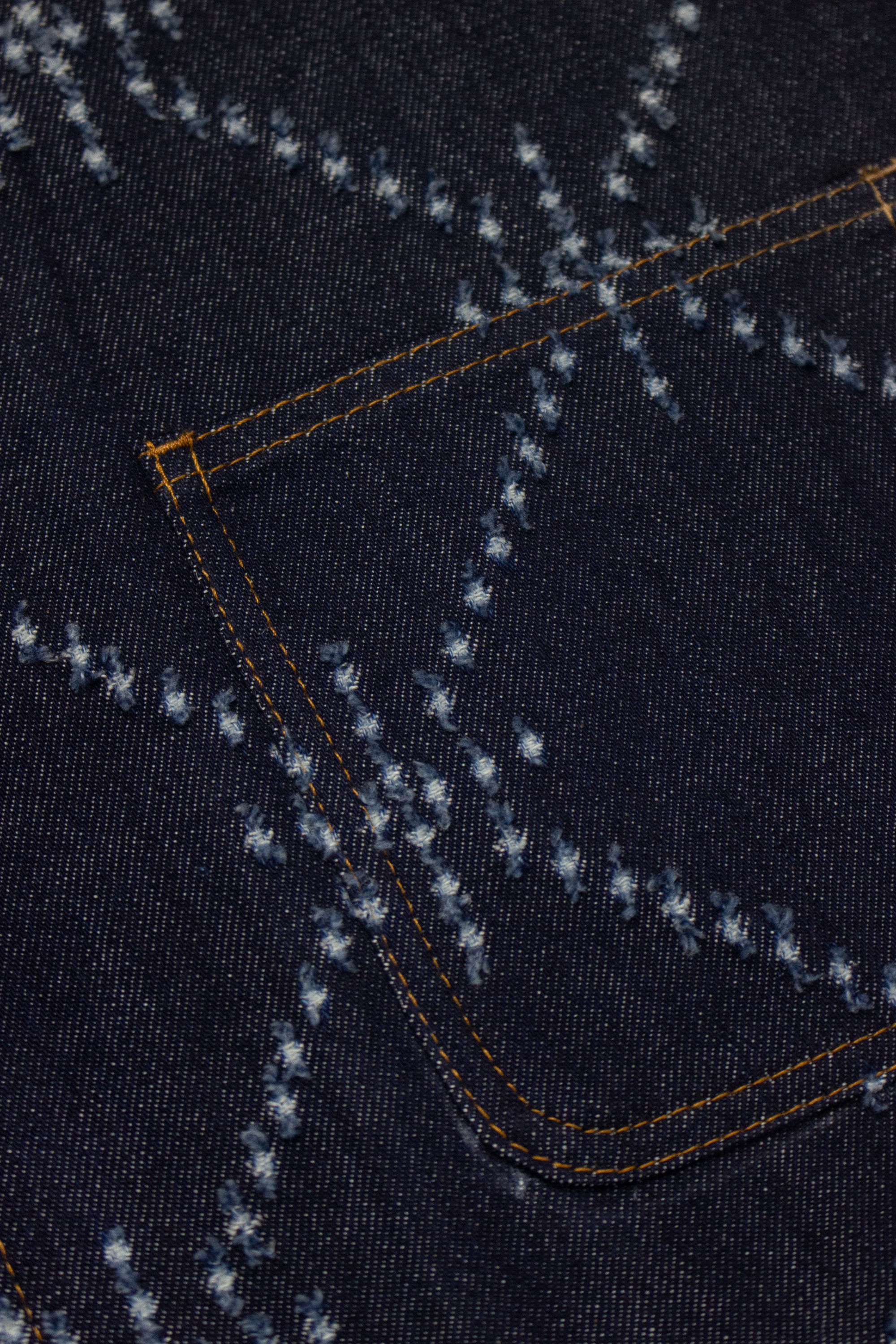 Art of Mending Blue Denim Kimono