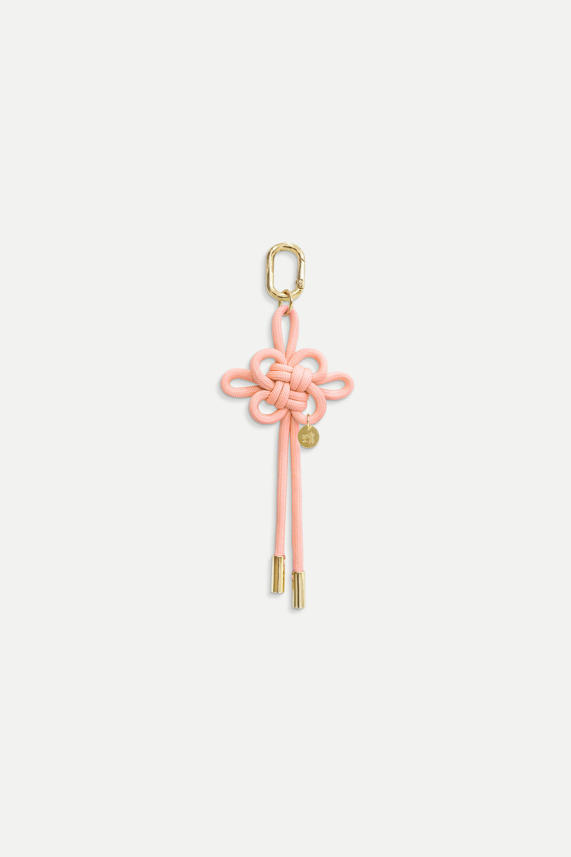 LUCK Knot Keychain Small in Pink