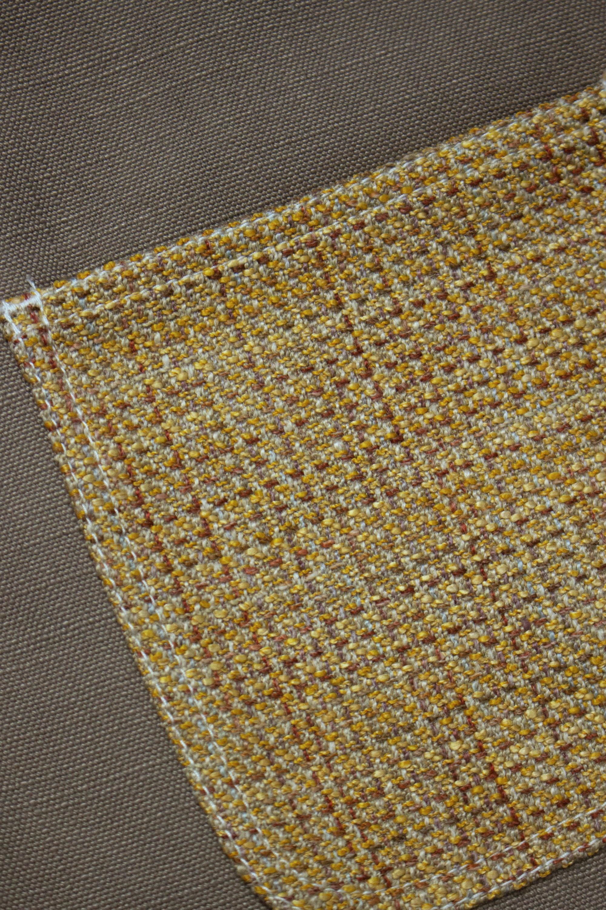 "edited" Curtain Upcycled Two-tone Kimono