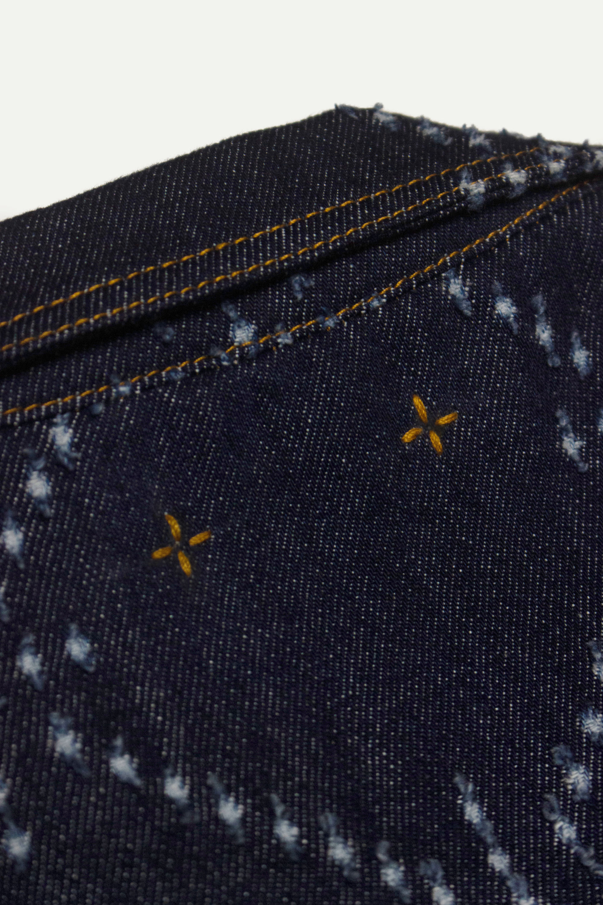 Art of Mending Blue Denim Overalls