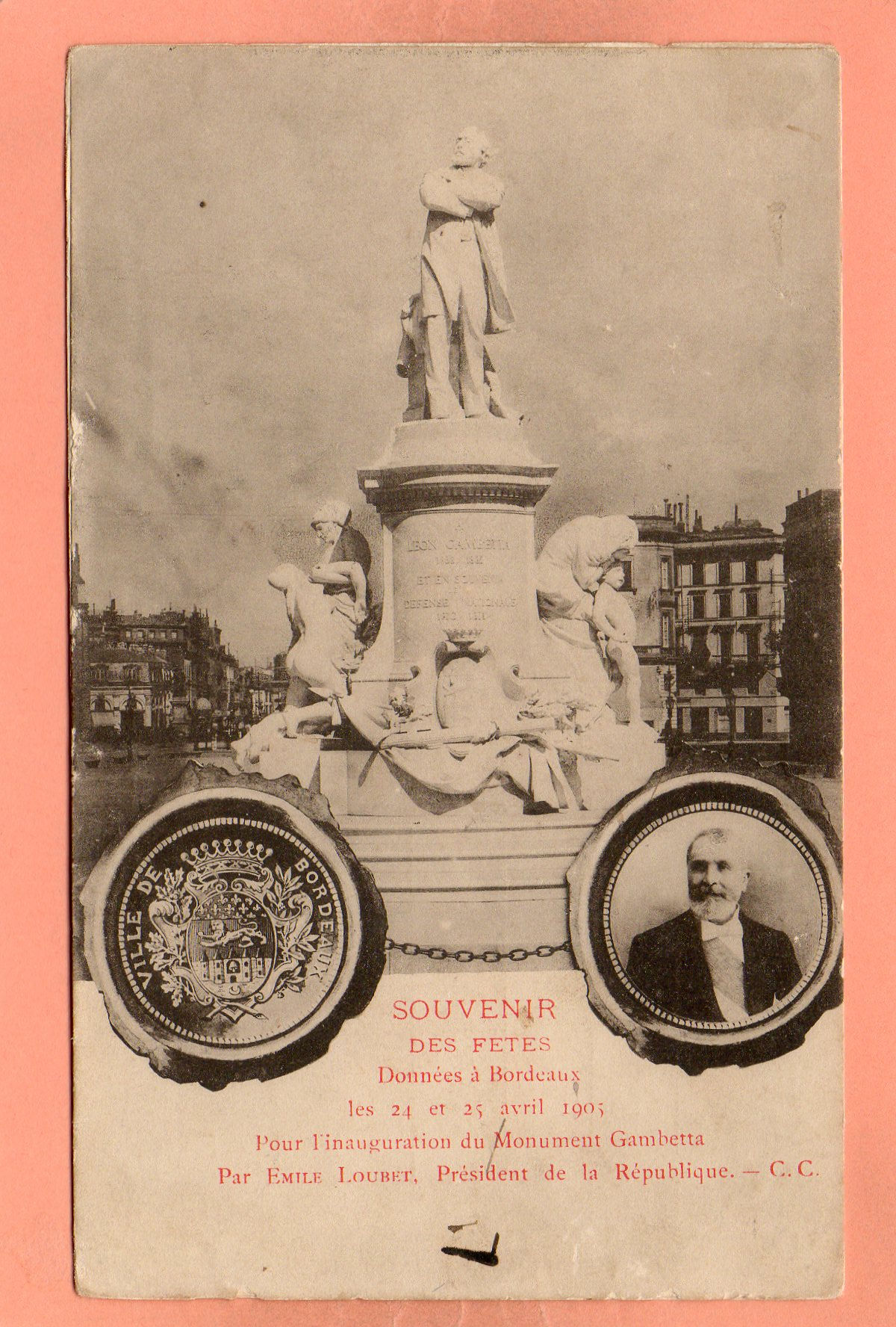 dept 33 - BORDEAUX - Souvenir des Fêtes Données à Bordeaux les 24 et 25 Avril 19