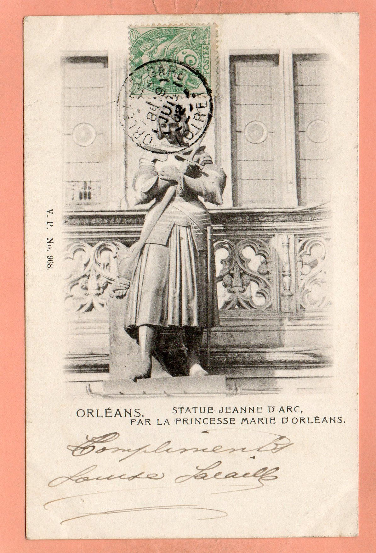 dept 45 - 968 - ORLEANS - Statue Jeanne d'Arc, par la Princesse Marie d'Orléans