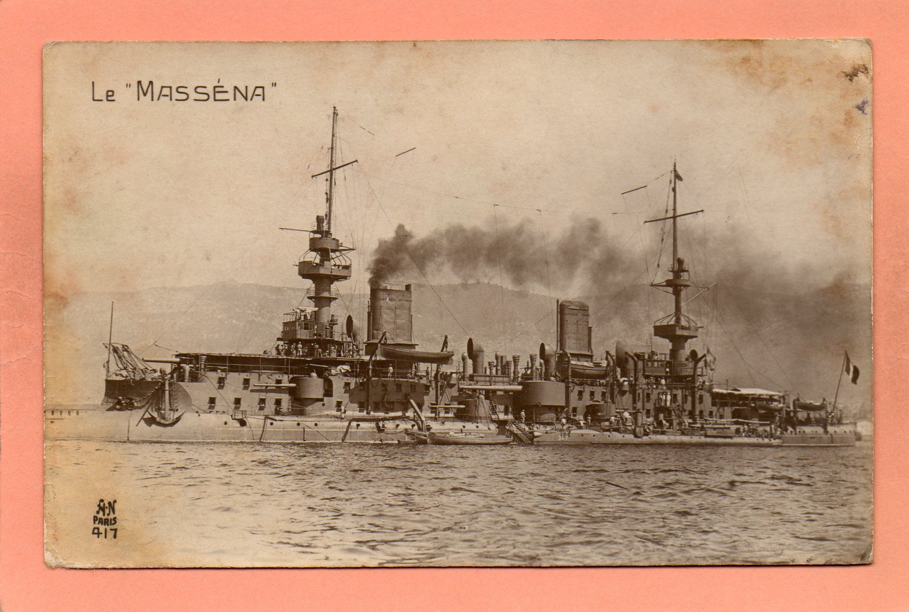 Marine FRANCAISE - Le ''MASSENA'' - 417 - Cuirassé