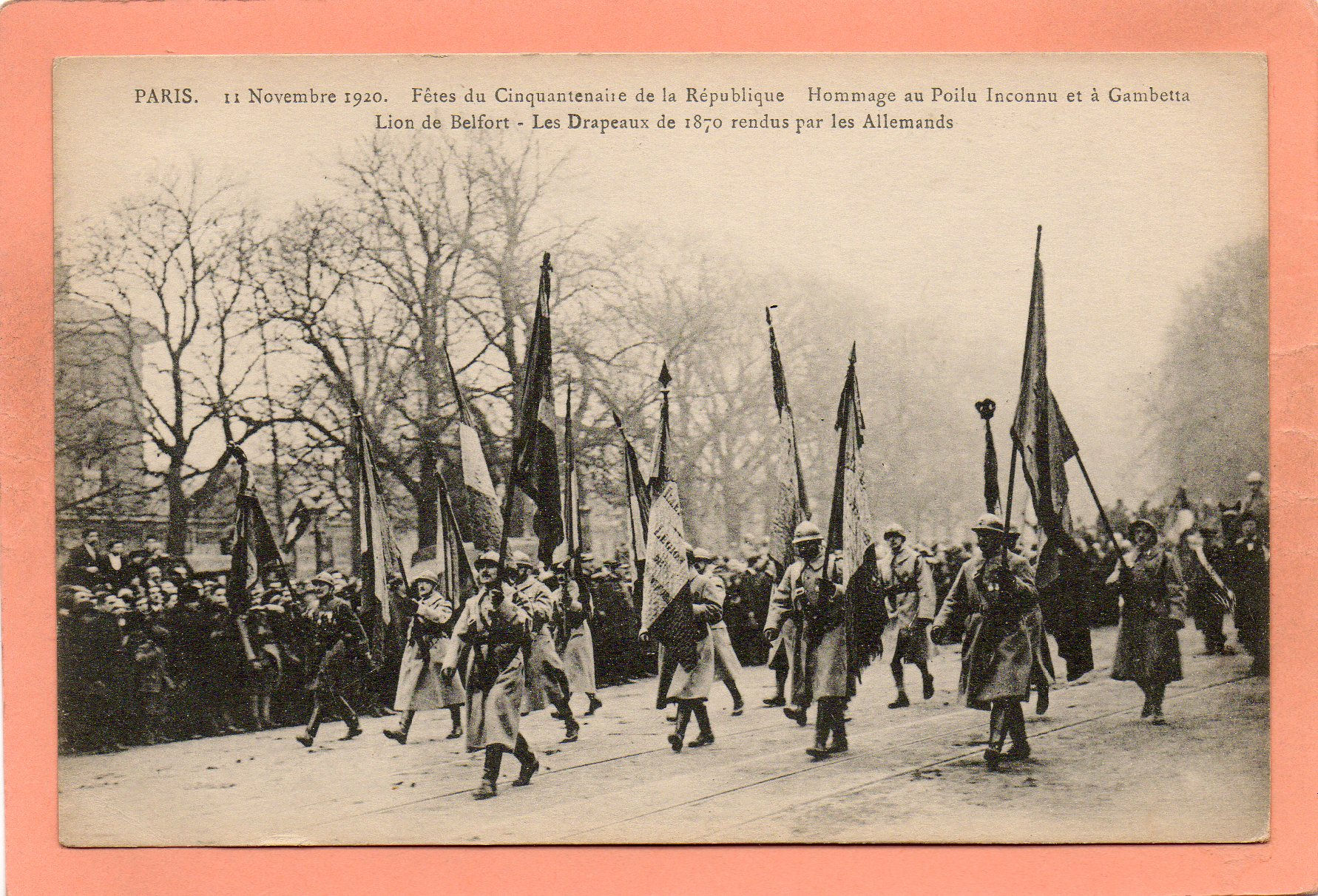 dept 75 - PARIS - 11 Novembre 1920 - Fêtes du Cinquantenaire de la République -