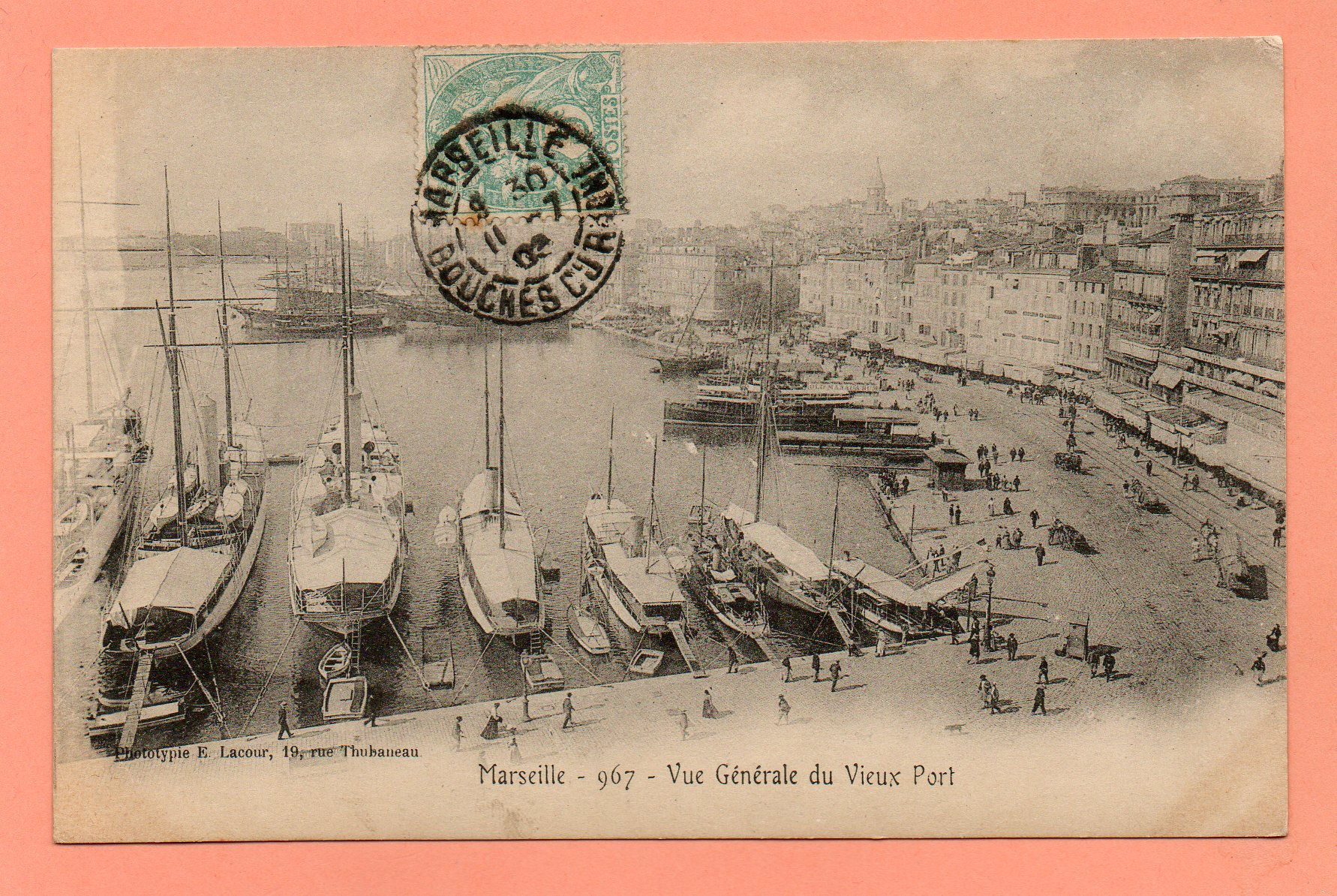 dept 13 - 967 - MARSEILLE - Vue Générale du Vieux port