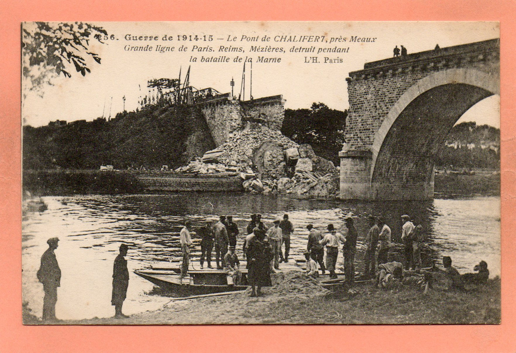 dept 77 - 256 - CHALIFERT - Guerre de 1914-15 - Le Pont de CHALIFERT, près de Me