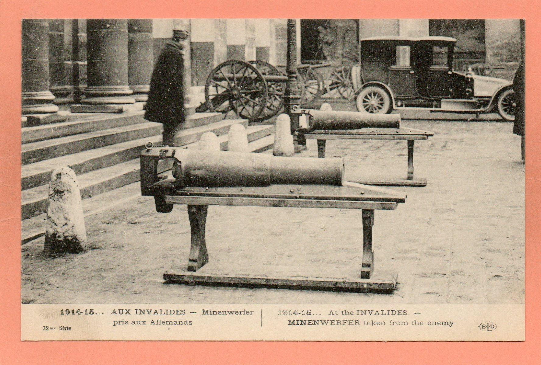 dept 75 - PARIS -  1914-15... - Aux Invalides - Mainenwerfer pris aux Allemands