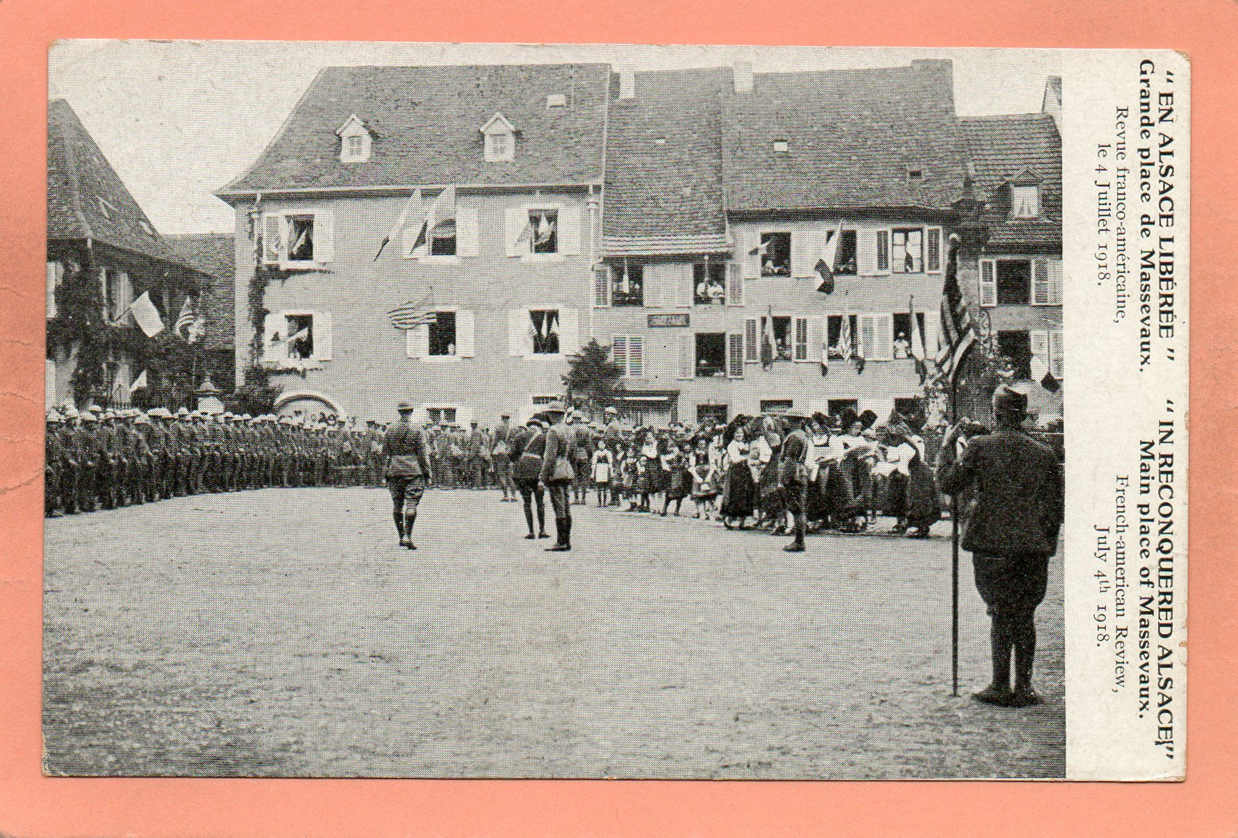 dept 68 - 1154 - MASSEVAUX - ''En Alsace Libérée'' - Grande Place de Massevaux -