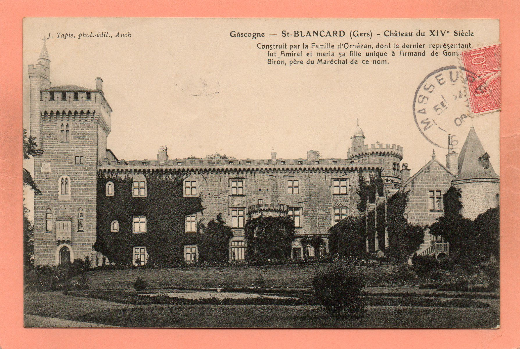 dept 32 - SAINT-BLANCARD - Gascogne - Château du XIVe Siècle - Construit par la