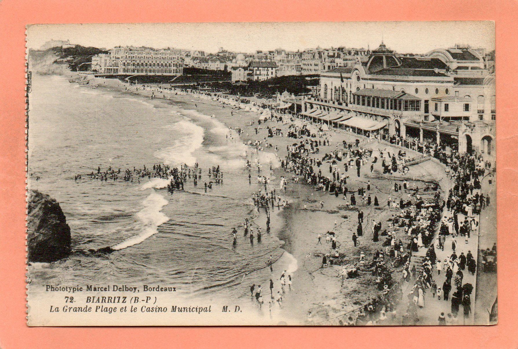 dept 64 - 72 - BIARRITZ - La Grande Plage et la Casino Municipal