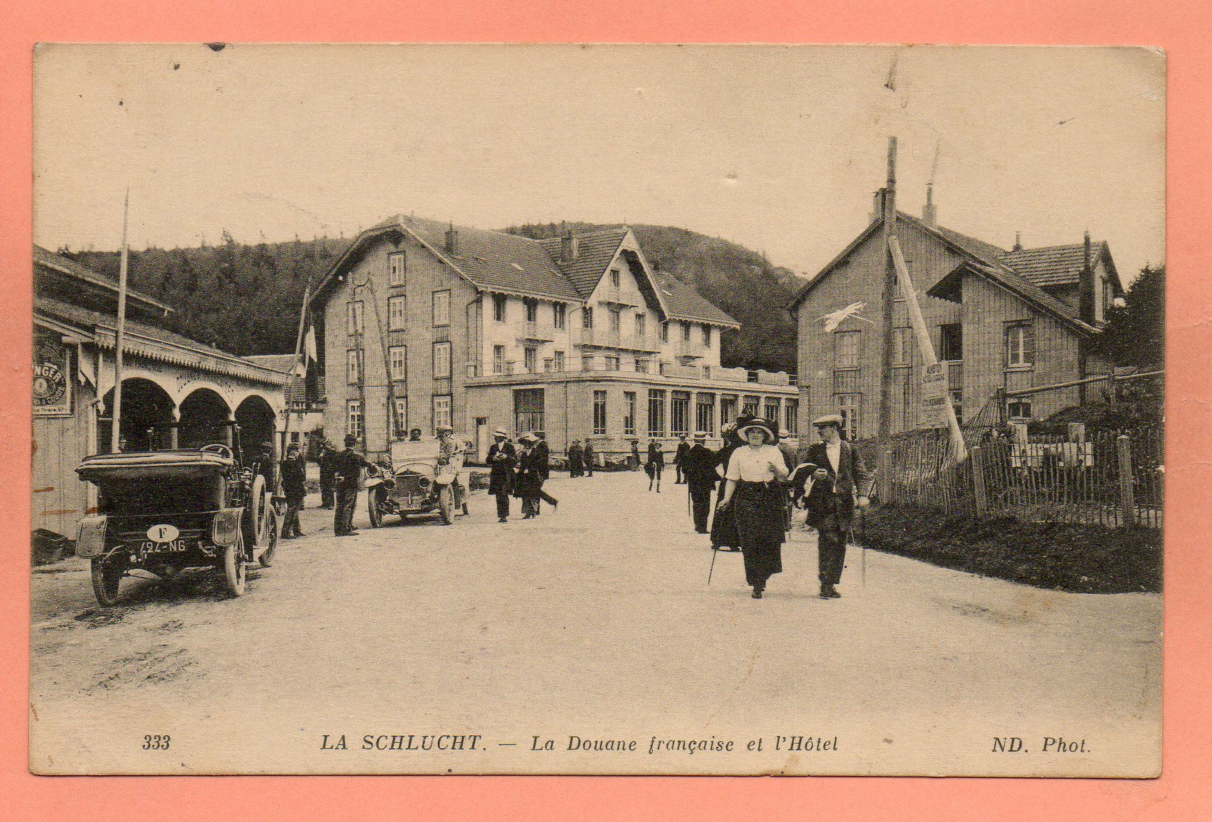 dept 88 - 333 - LA SCHLUCHT - La Douane française et l'Hôtel