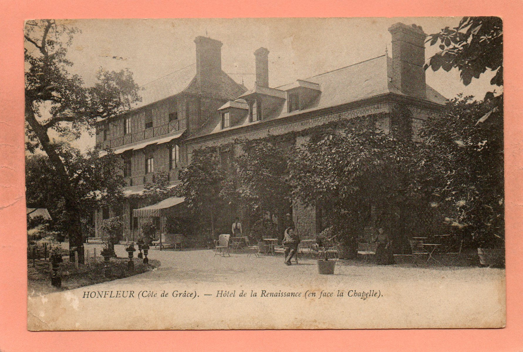 dept 14 - HONFLEUR - Côte de Grâce - Hôtel de la Renaissance (en face la Chapell