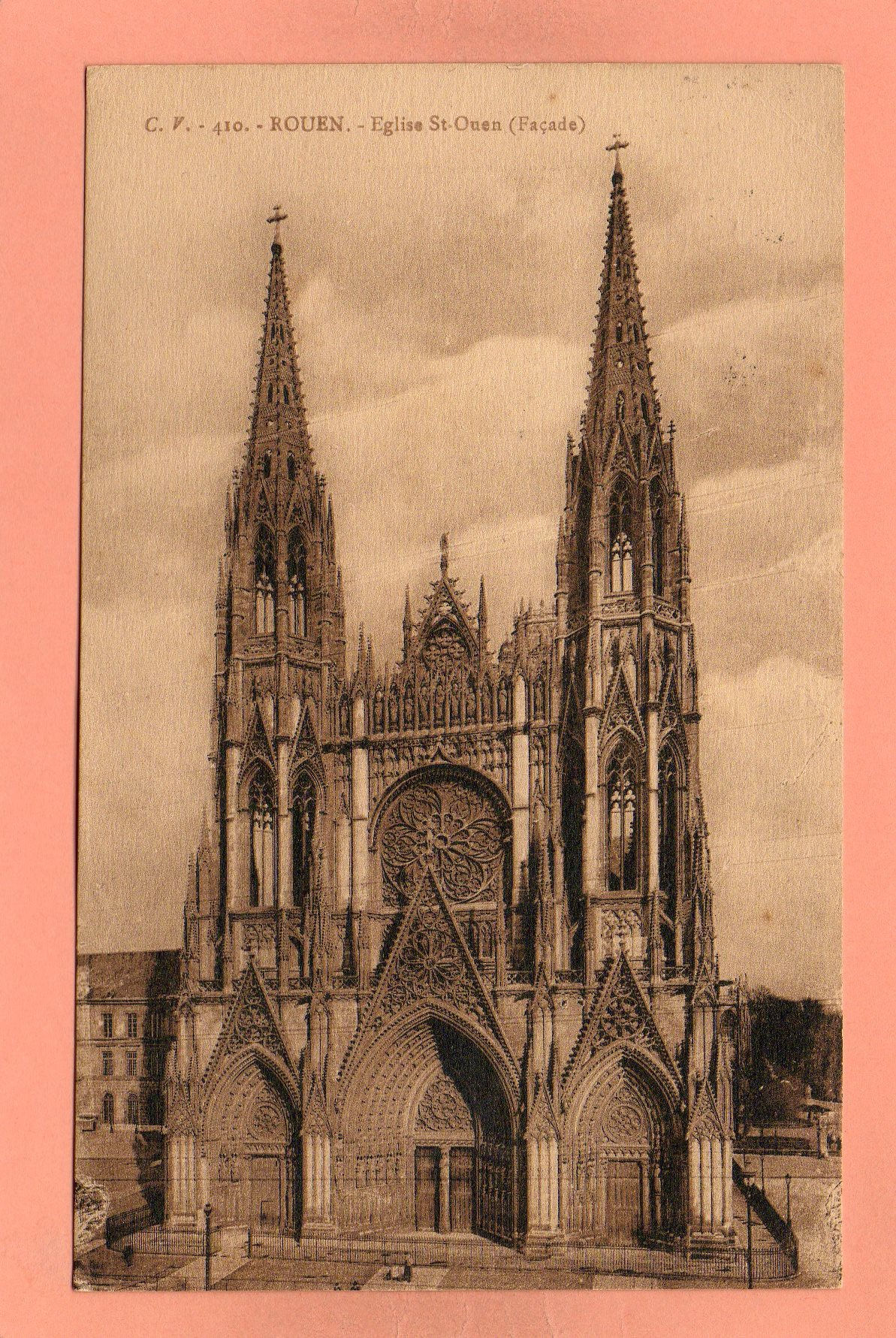 dept 76 - 410 - ROUEN - Eglise St-Ouen (Façade)