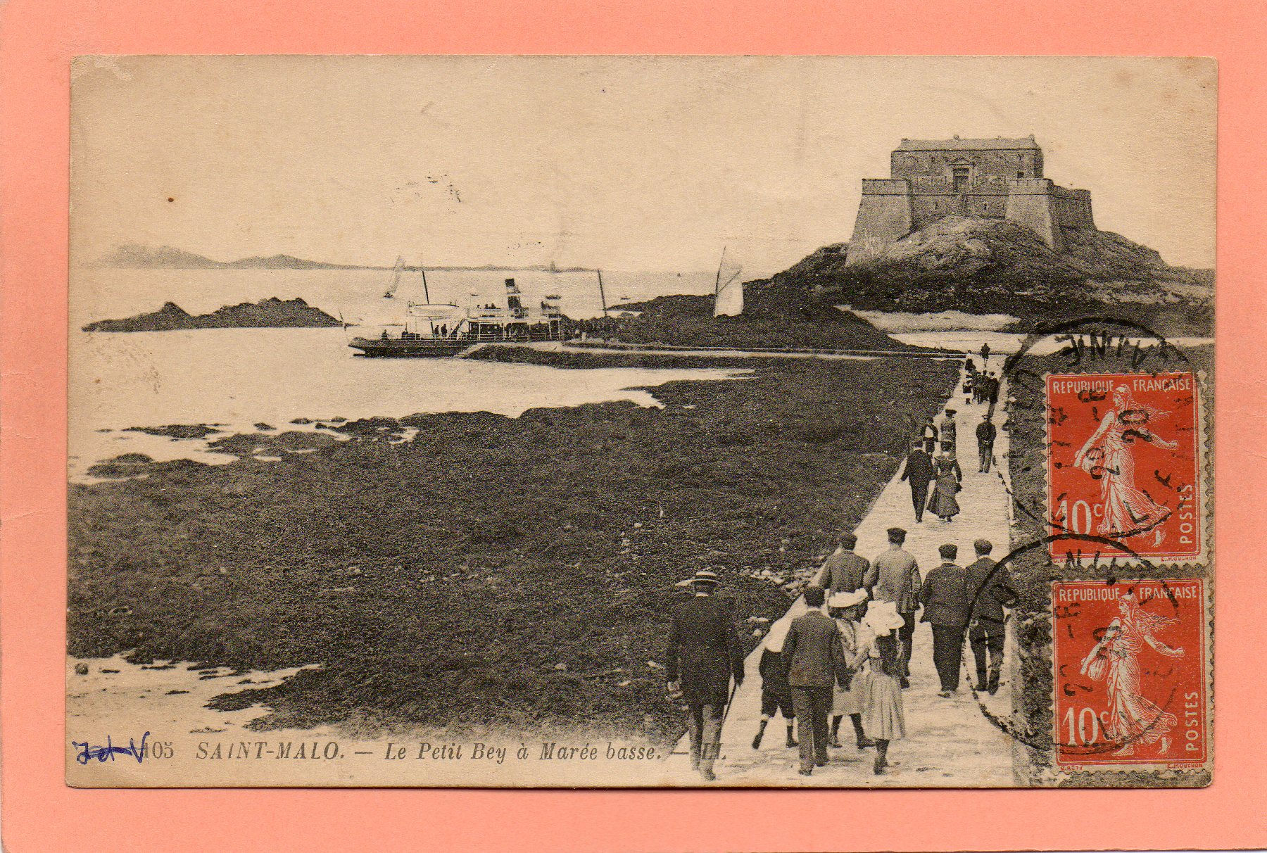 dept 35 - 105 - SAINT-MALO - Le Petit Bey à Marée basse