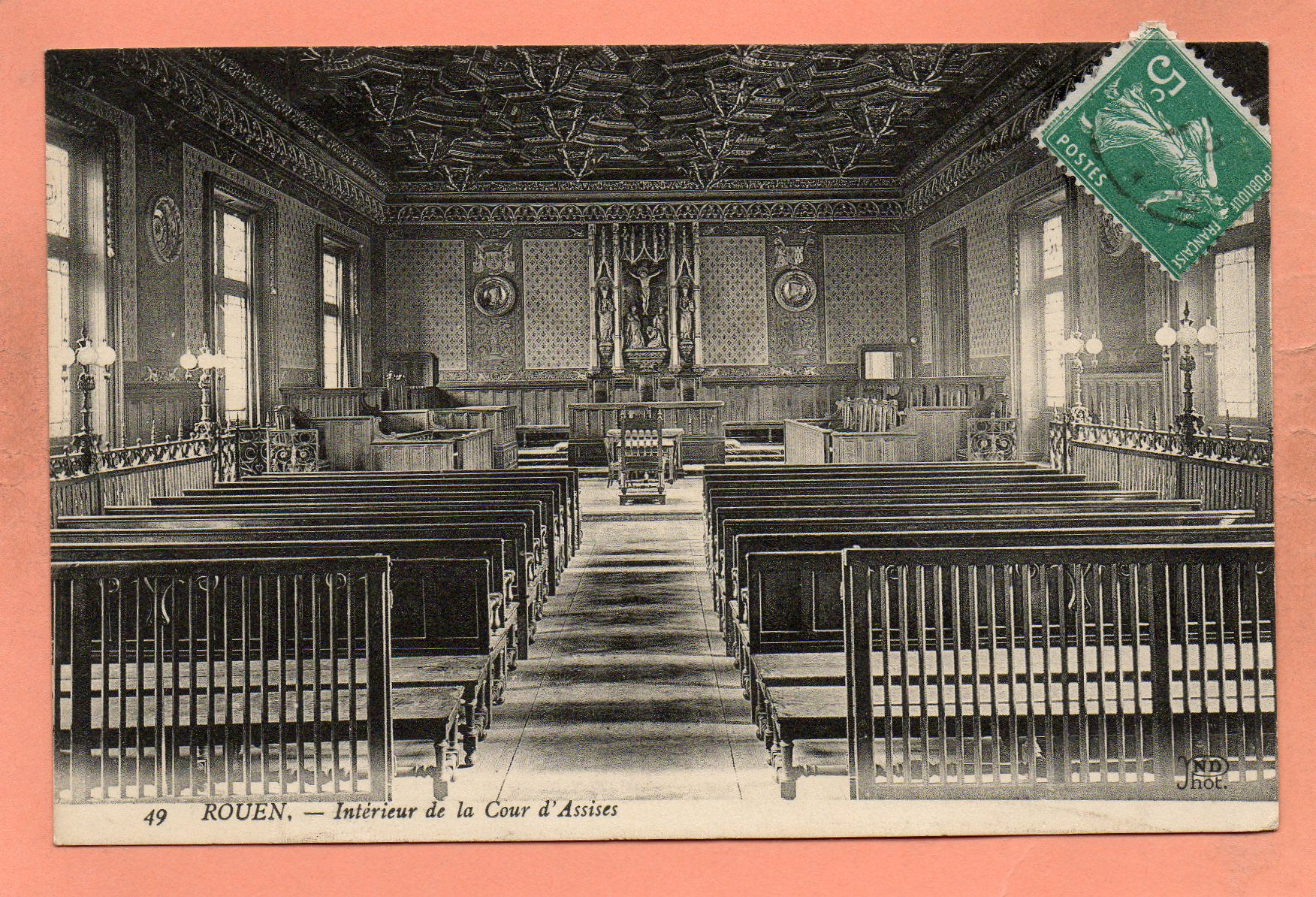 dept 76 - 49 - ROUEN - Intérieur de la Cour d'Assises