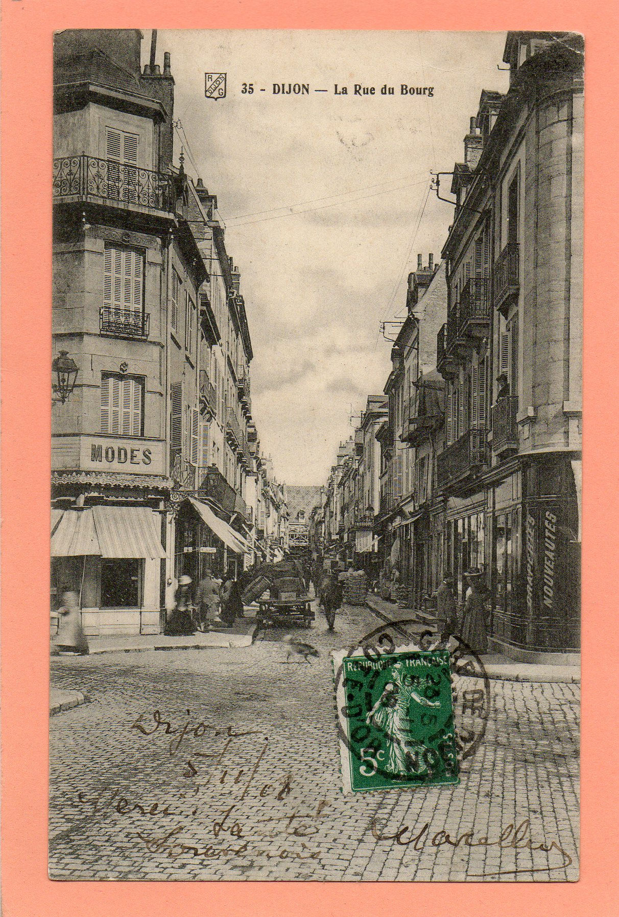 dept 21 - 35 - DIJON - La Rue du Bourg