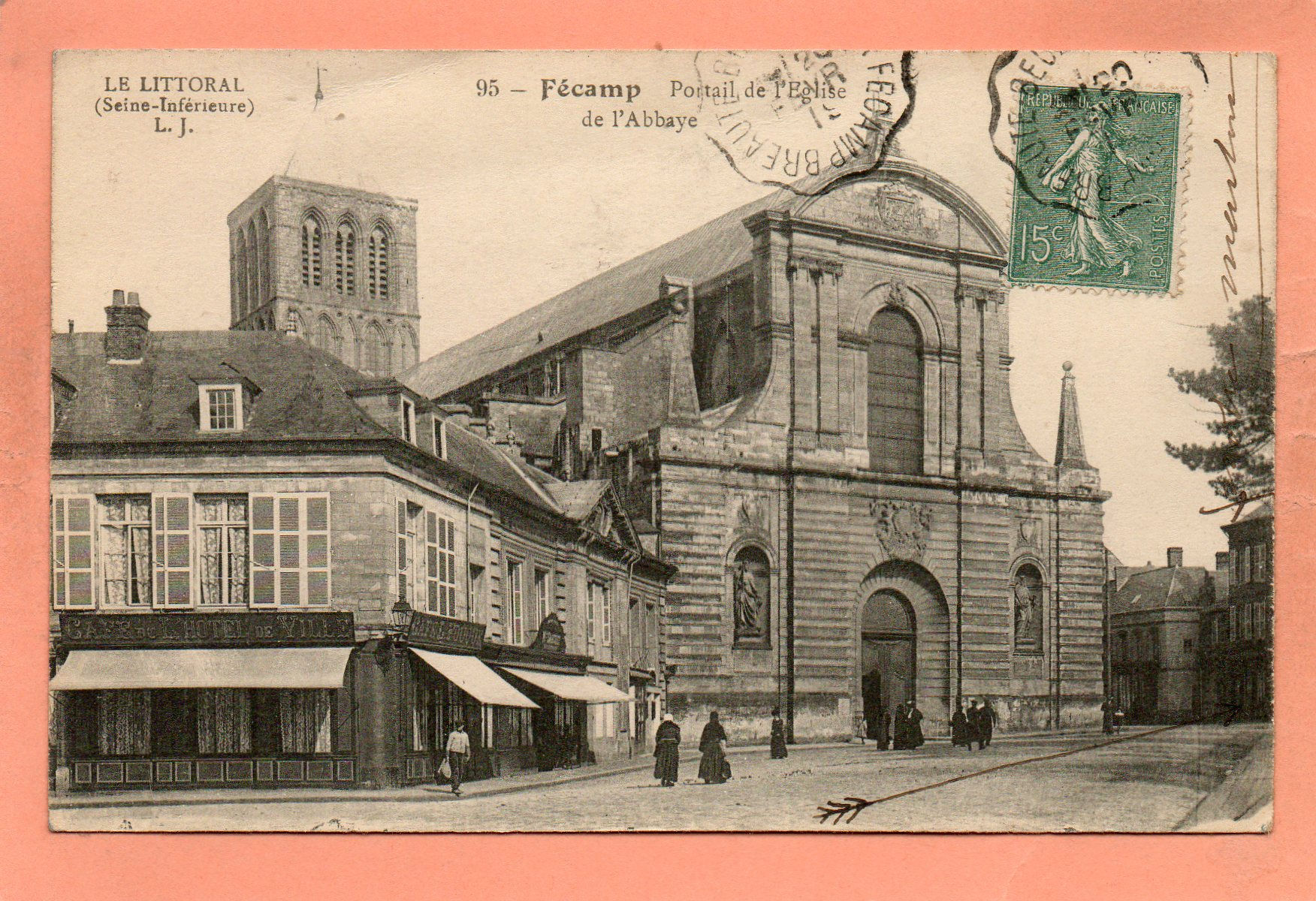 dept 76 - 95 - FECAMP - Portail de l'Eglise de l'Abbaye