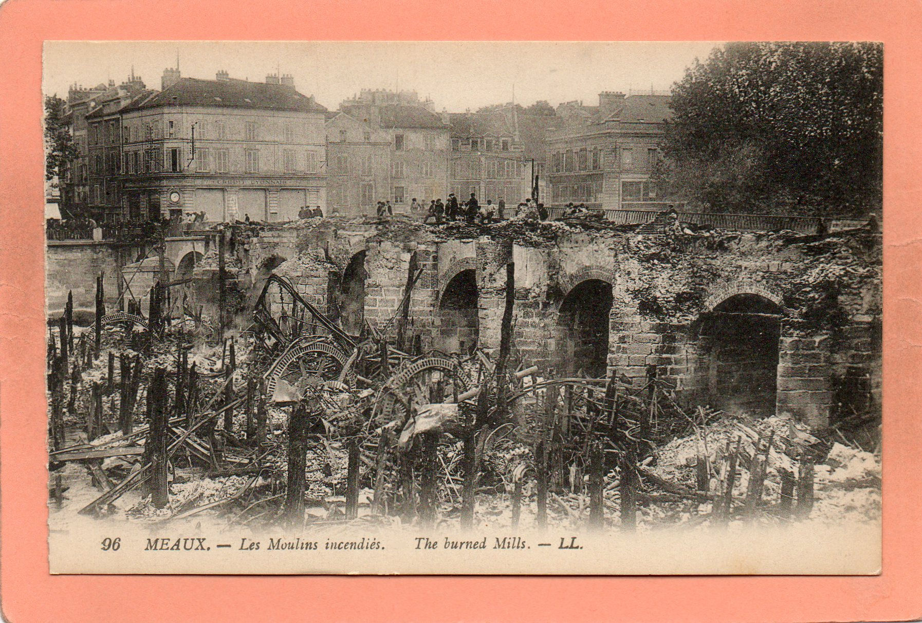 dept 77 - 96 - MEAUX - Les Moulins incendiés