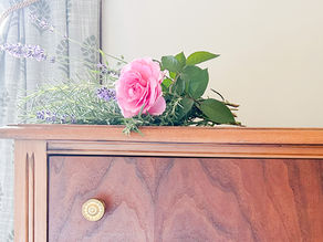 Rose on dresser