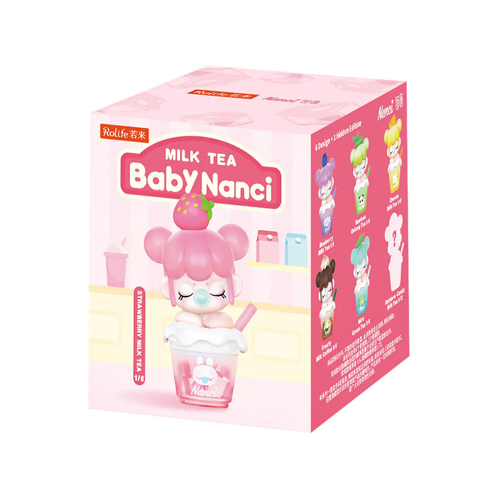 Thumbnail: ROBOTIME Rolife BabyNanci Milk Tea  Glow in The Dark Ice Cubes Series Blind Box
