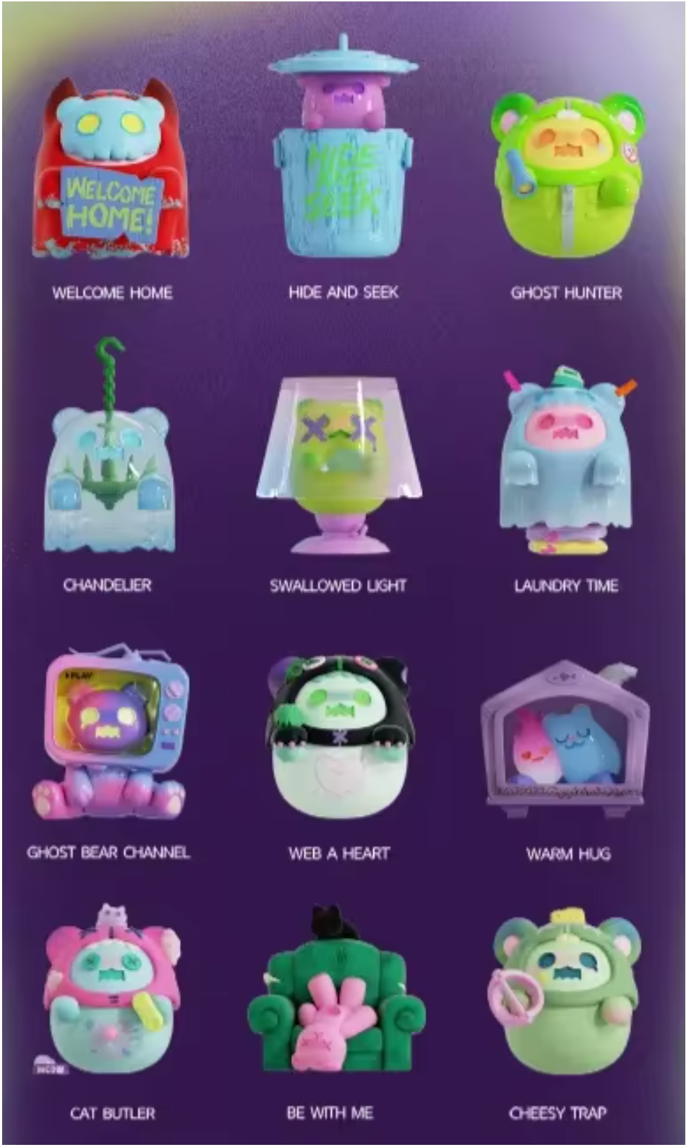 Finding Unicorn ShinWoo Ghost Bear House Series Blind Box
