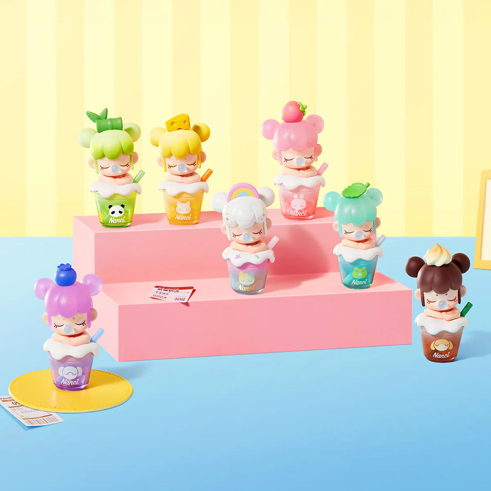 Thumbnail: ROBOTIME Rolife BabyNanci Milk Tea  Glow in The Dark Ice Cubes Series Blind Box