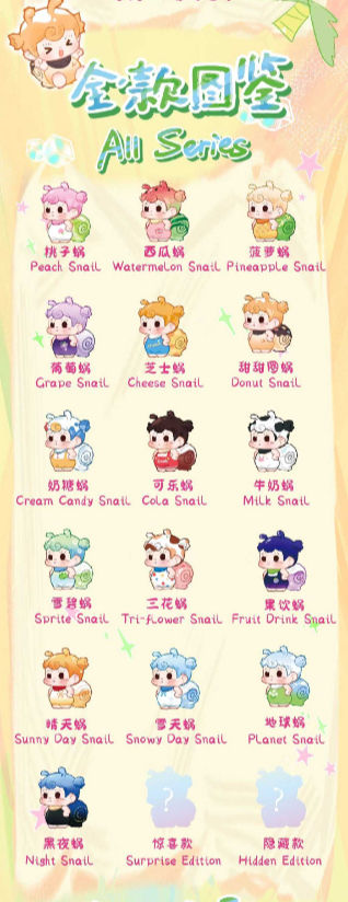 Soda Girl Angry Snail Germination Series Blind Box