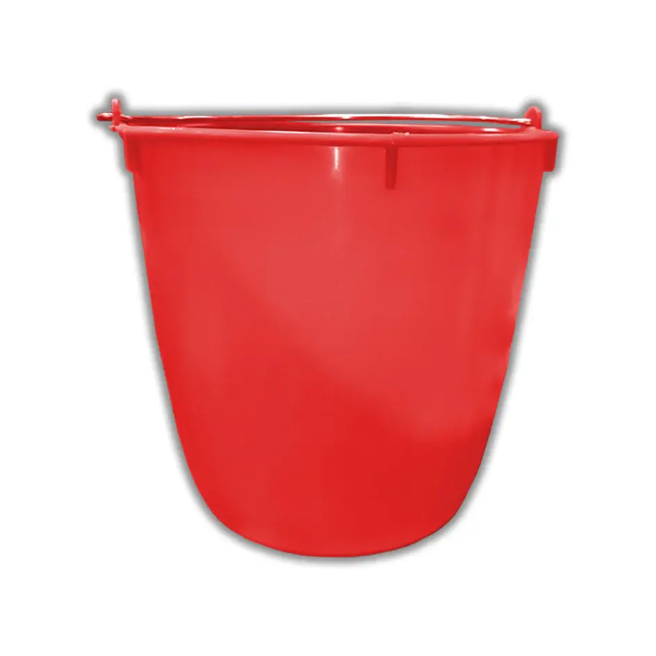 Cubeta flexible No. 18 capacidad 16lts Roja