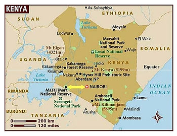 Map of Kenya