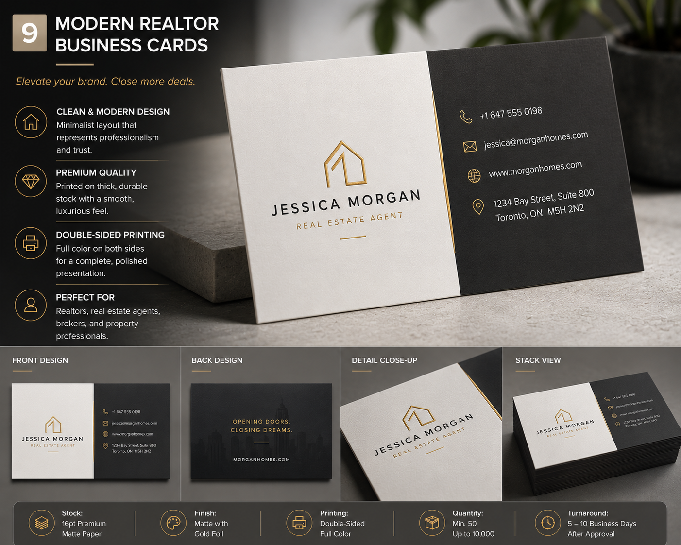 Painted Edge Business Cards