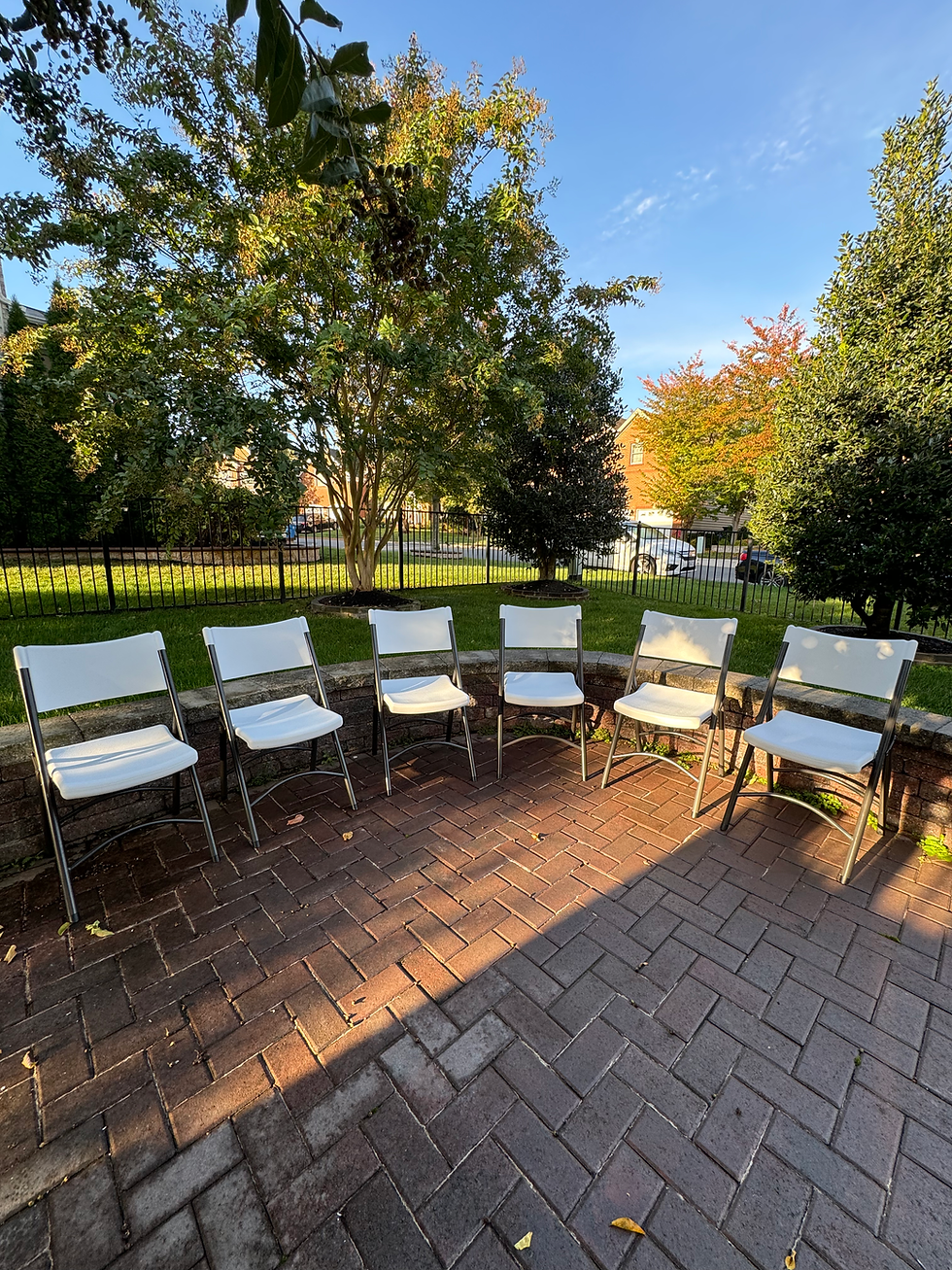 Thumbnail: Heavy Duty White Chairs