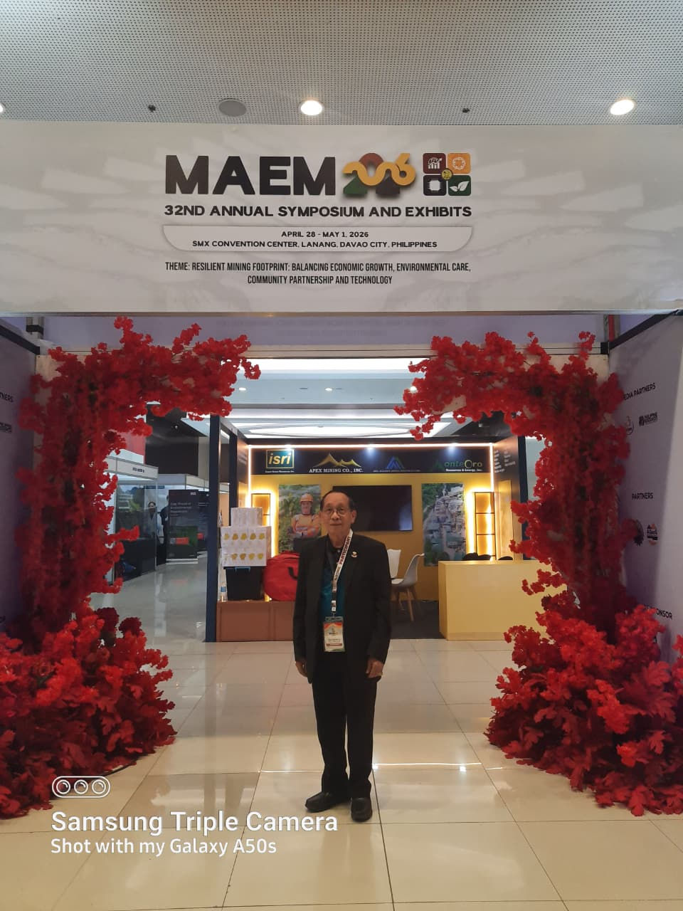 Eye-level view of SMX Convention Center entrance in Davao City
