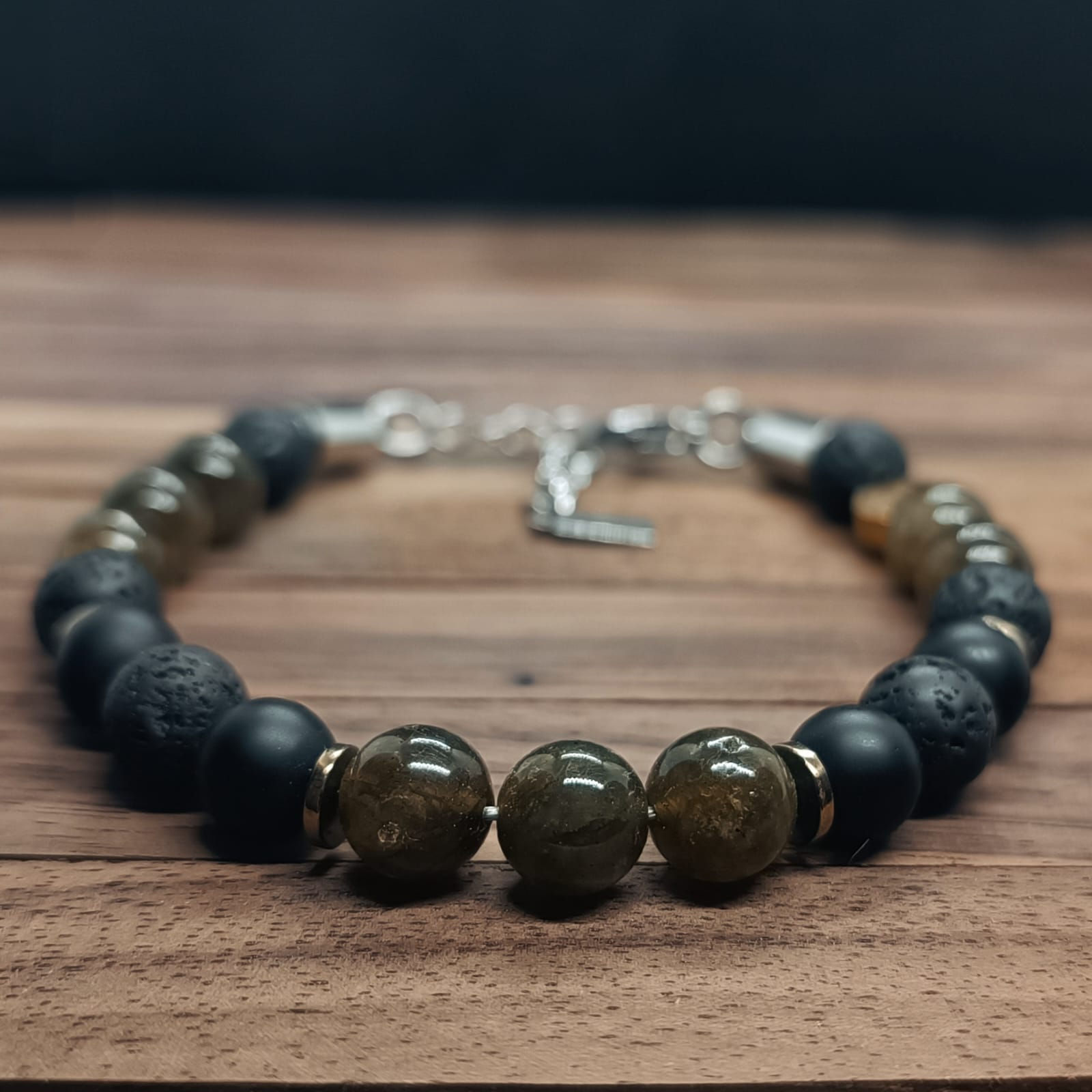 Bracelet Labradorite verte n°2