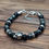 Miniature : Bracelet Skull Hématite et Onyx 8mm