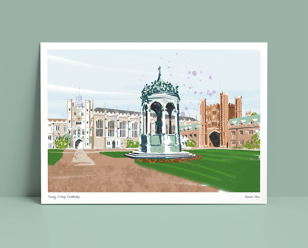 Thumbnail: Trinity College, University of Cambridge Sketch Print