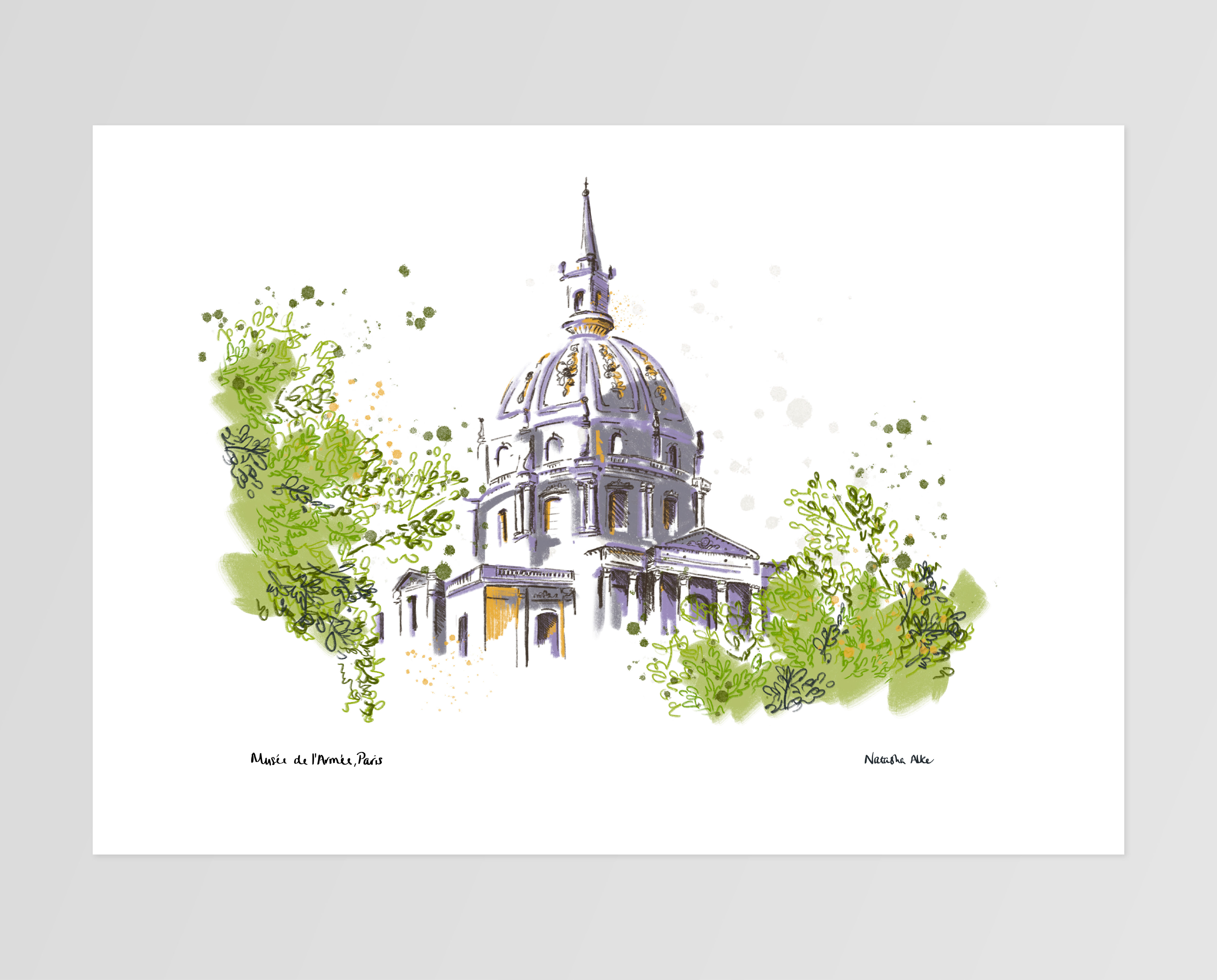 Musée de l'Armée / The Army Museum, Paris Sketch Print