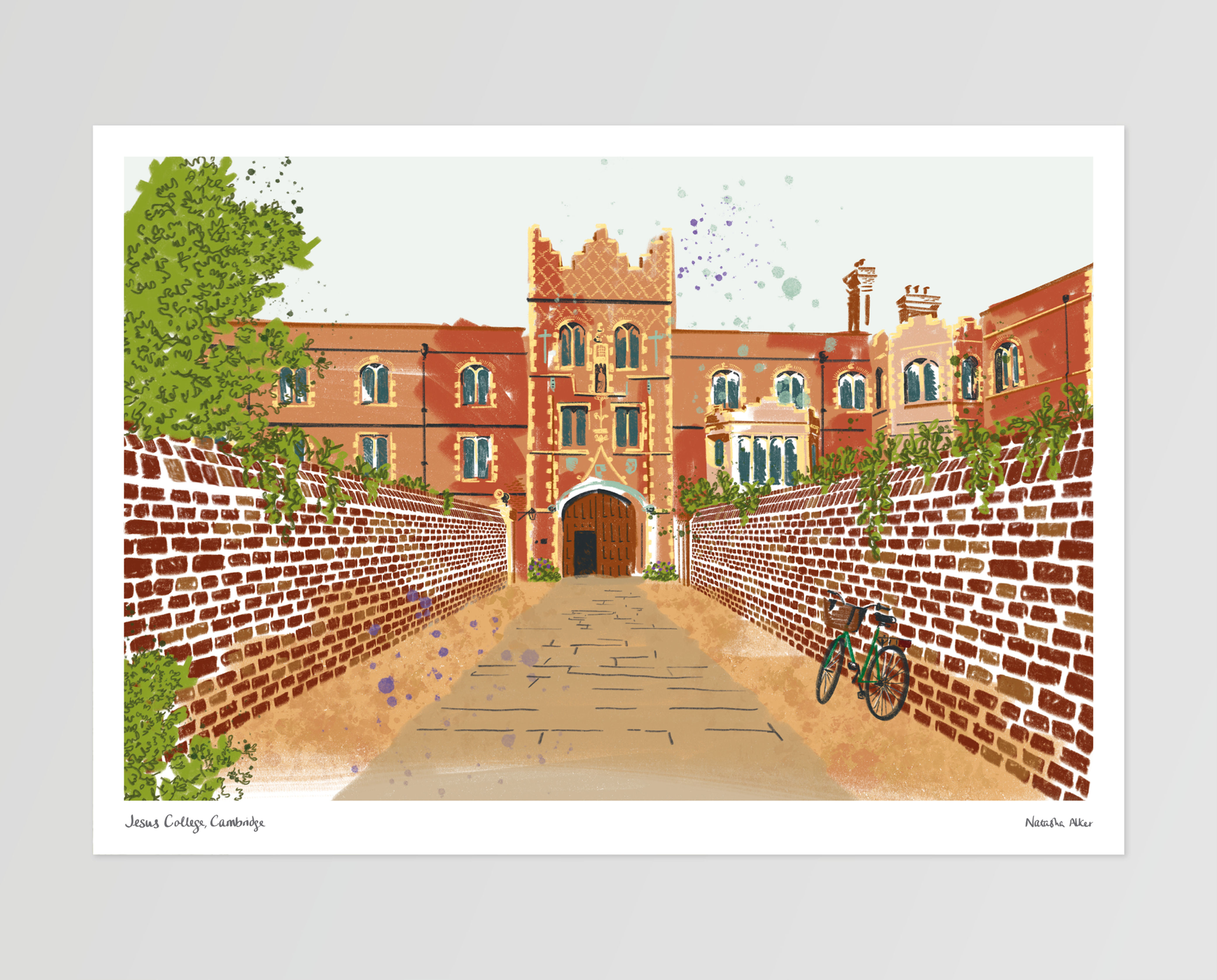Jesus College, University of Cambridge Art Print