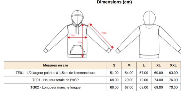 Miniature : Sweat à capuche - Unisexe