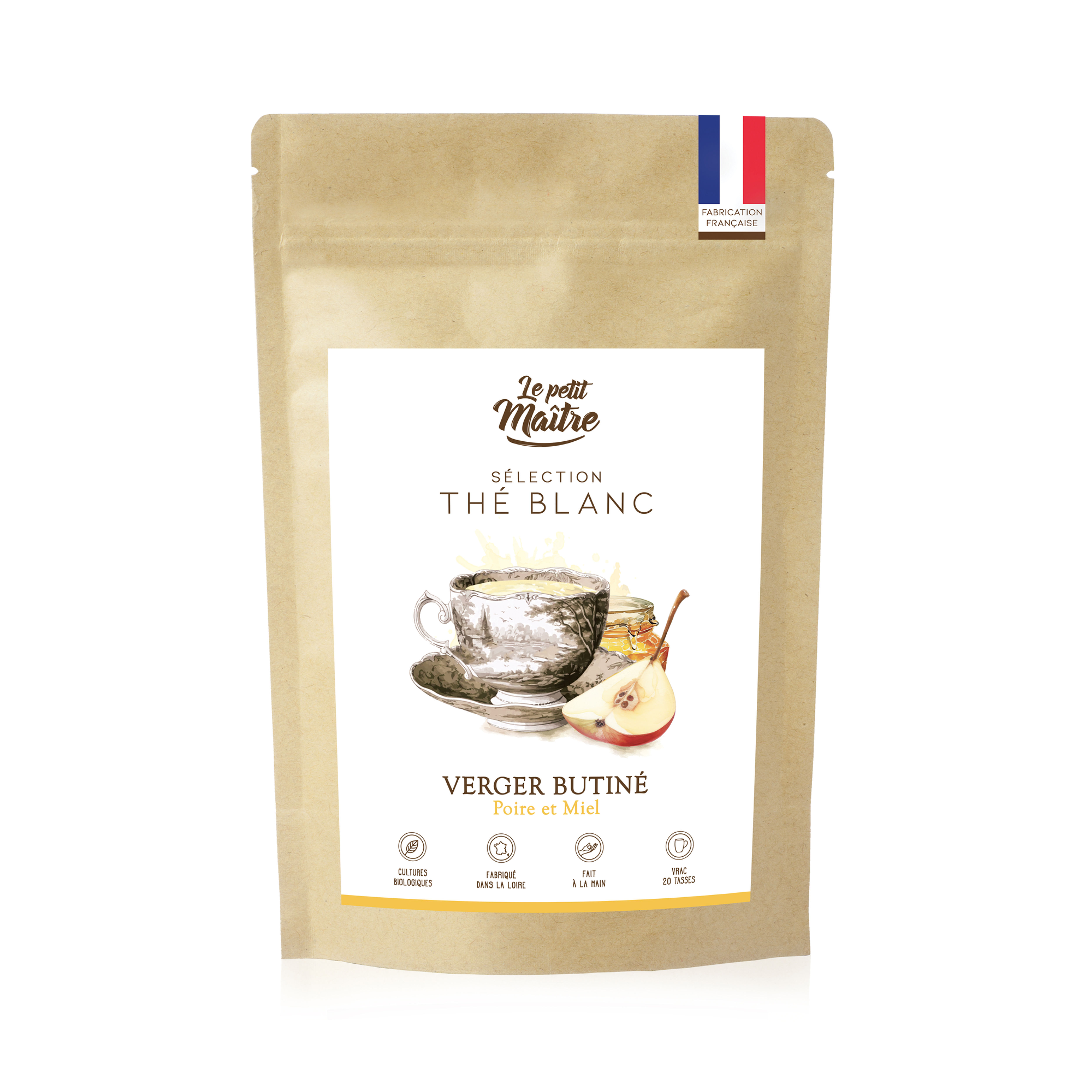 Thé blanc bio Mao Feng, poire et miel