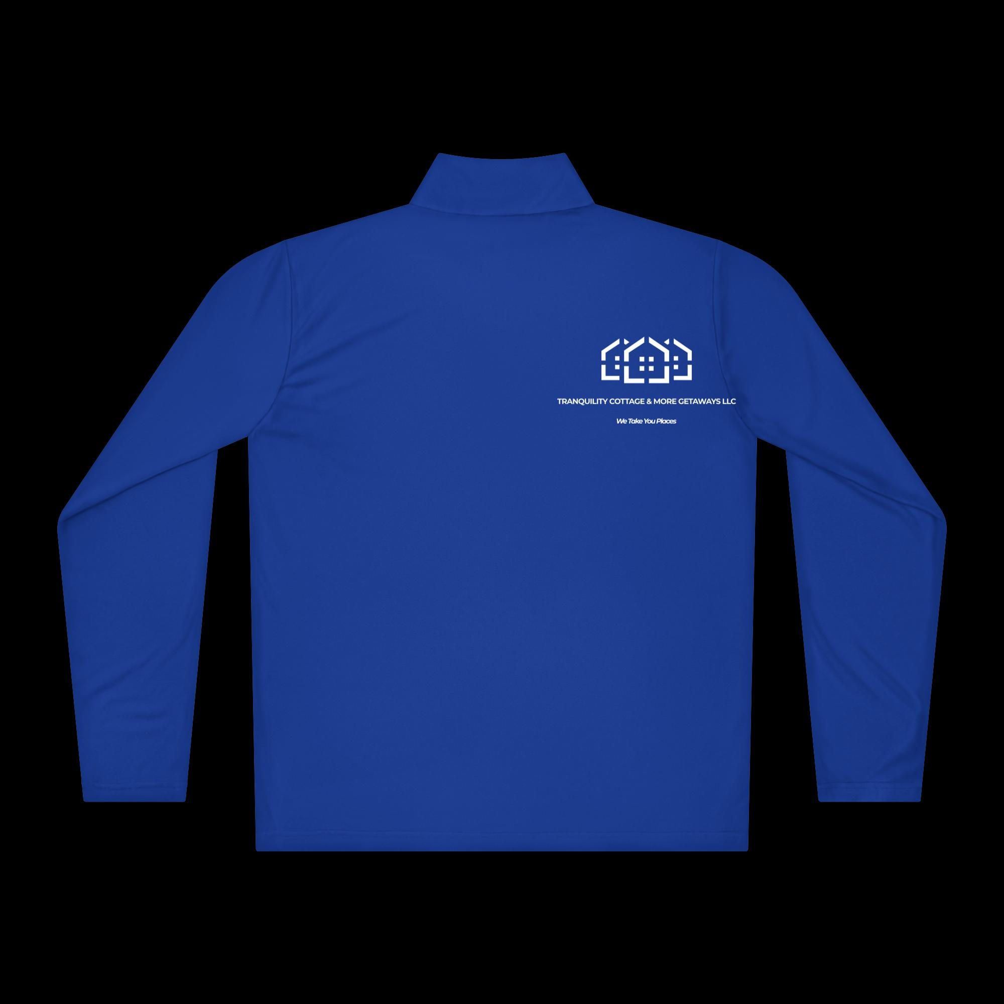 Lightweight quarter-zip pullover by: Tranquility Cottage & More Getaways LLC