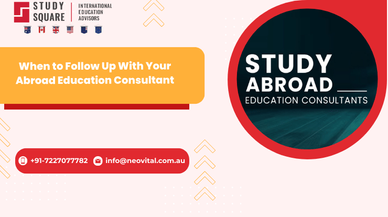 When to Follow Up With Your Abroad Education Consultant