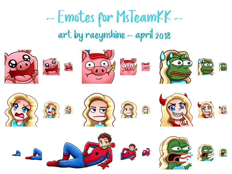 April Emotes for MsTeamKK