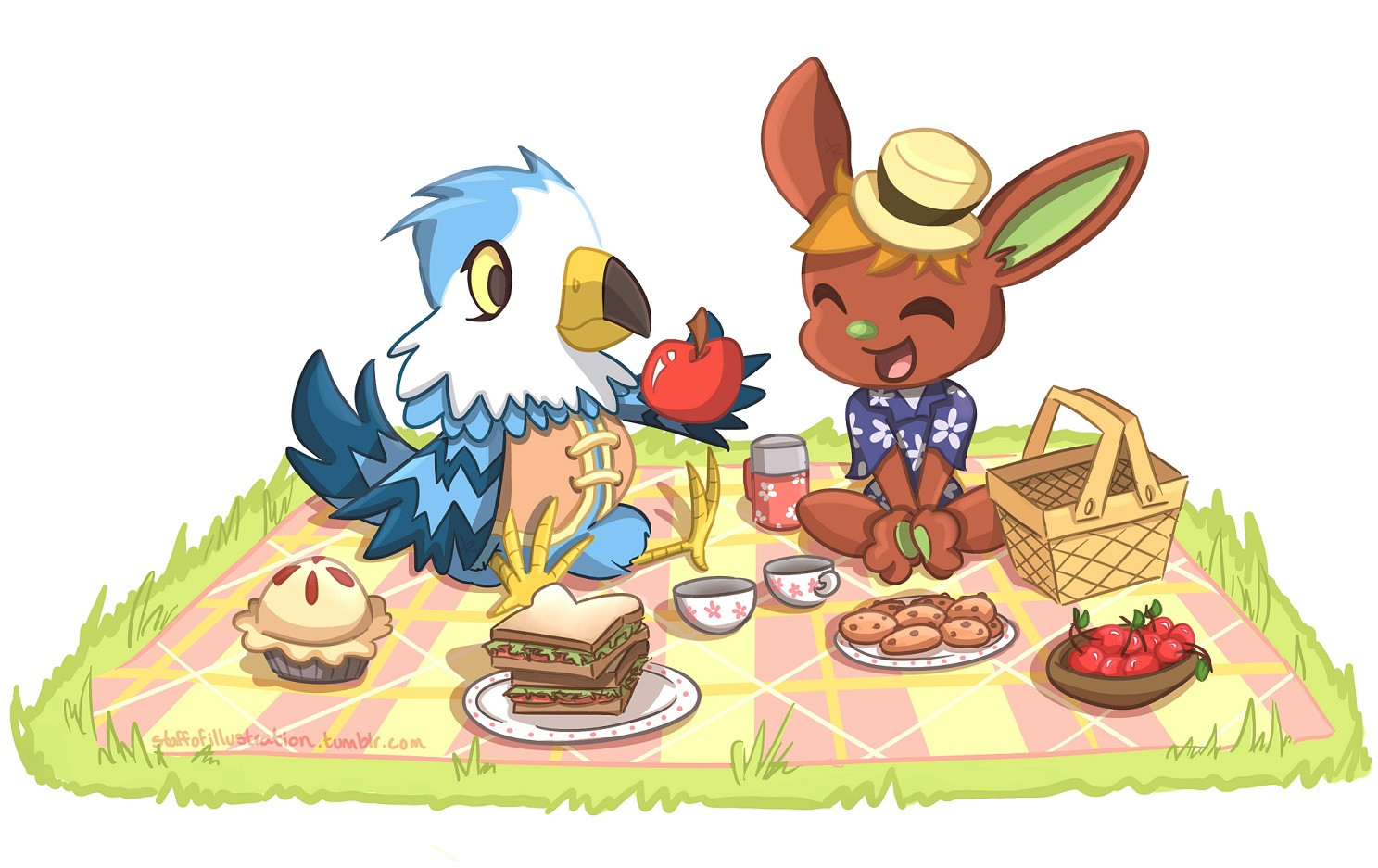 Pierce and O'Hare from Animal Crossing