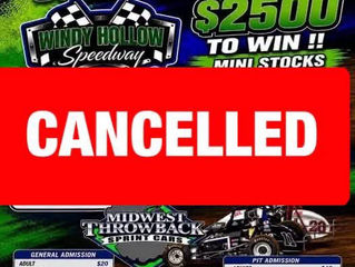 Cancelled for July 12th