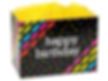Happy Birthday Black Streamers and Polka Dots