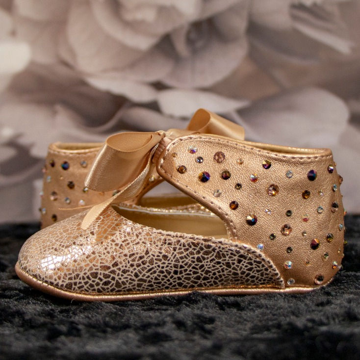 Thumbnail: CHAMPAGNE SHADOW BABY SHOE
